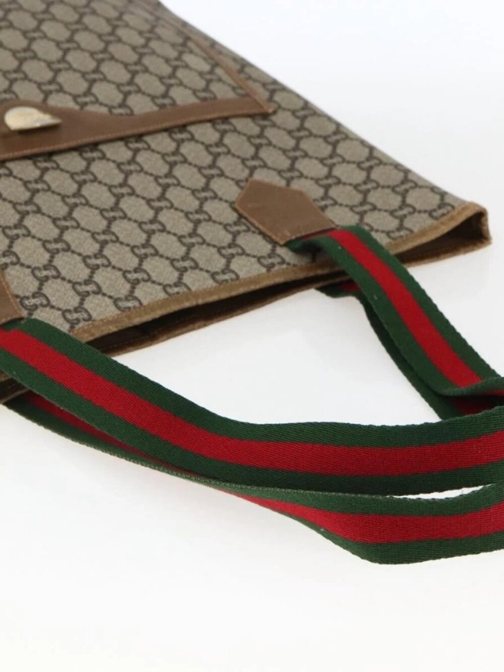 GUCCI GG Plus Supreme Web Sherry Line Tote Bag - Picture 8 of 16